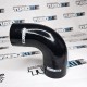 Силиконовый патрубок угол 90 град переход 2"/2,25" ( 51/57 мм) черный